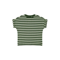 T-Shirt, gestreift, glitzer, gr&uuml;n